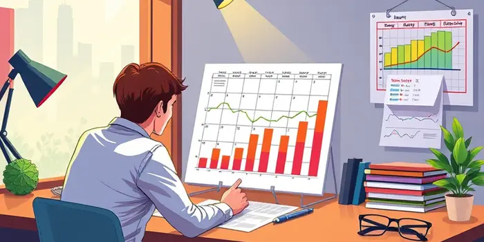 Defina um dia fixo por mês para revisar seu progresso financeiro